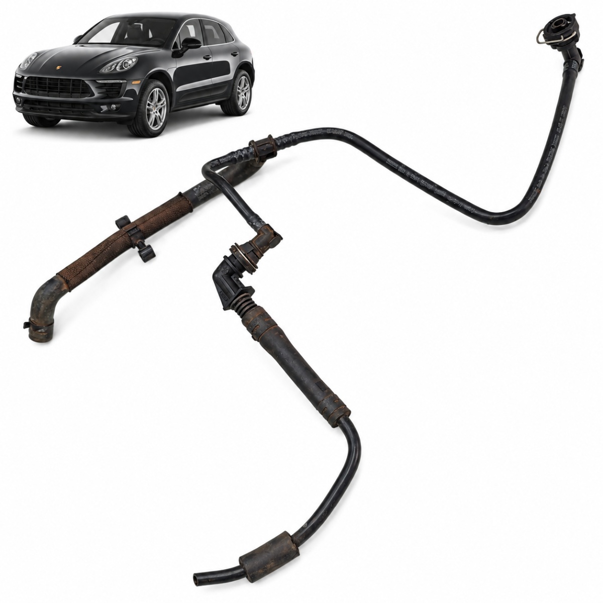 Tubo Mangueira Respiro Vacuo Porsche Macan 2015 A 2018 Pa12
