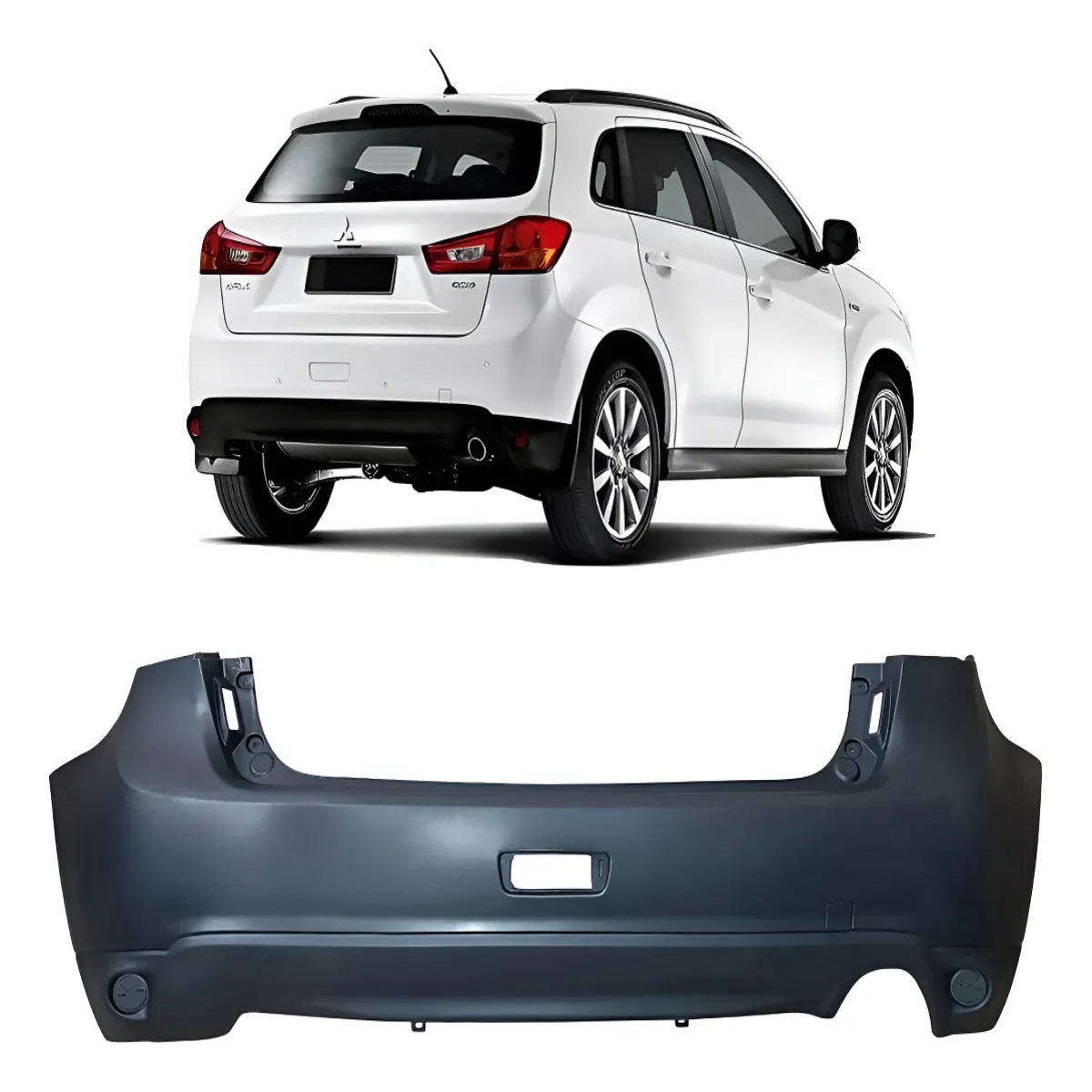 Parachoque Traseiro Mitsubishi ASX 2013 a 2017