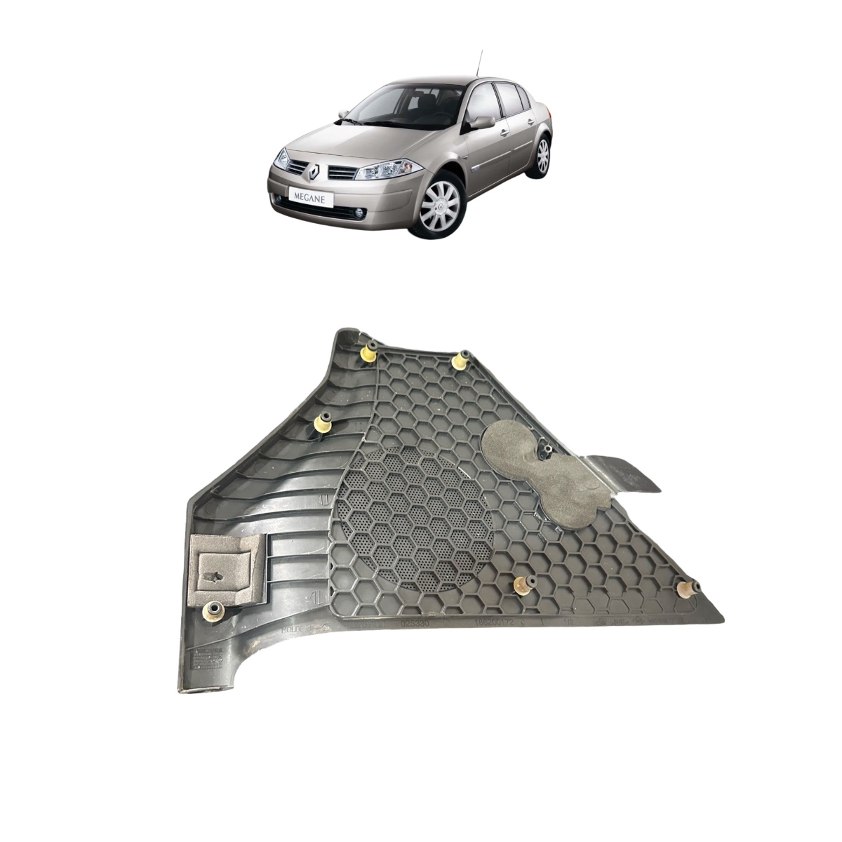 Tela Alto Falante Motorista Renault Megane 2008 2013 Origina Cinza - Imagem 4