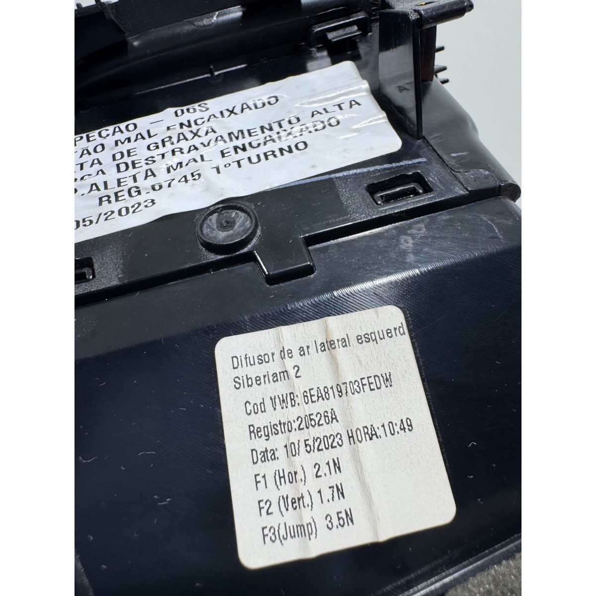 Difusor Ar Polo Virtus 2018 2020 2022 Esquerdo 6ea819703 - Imagem 7