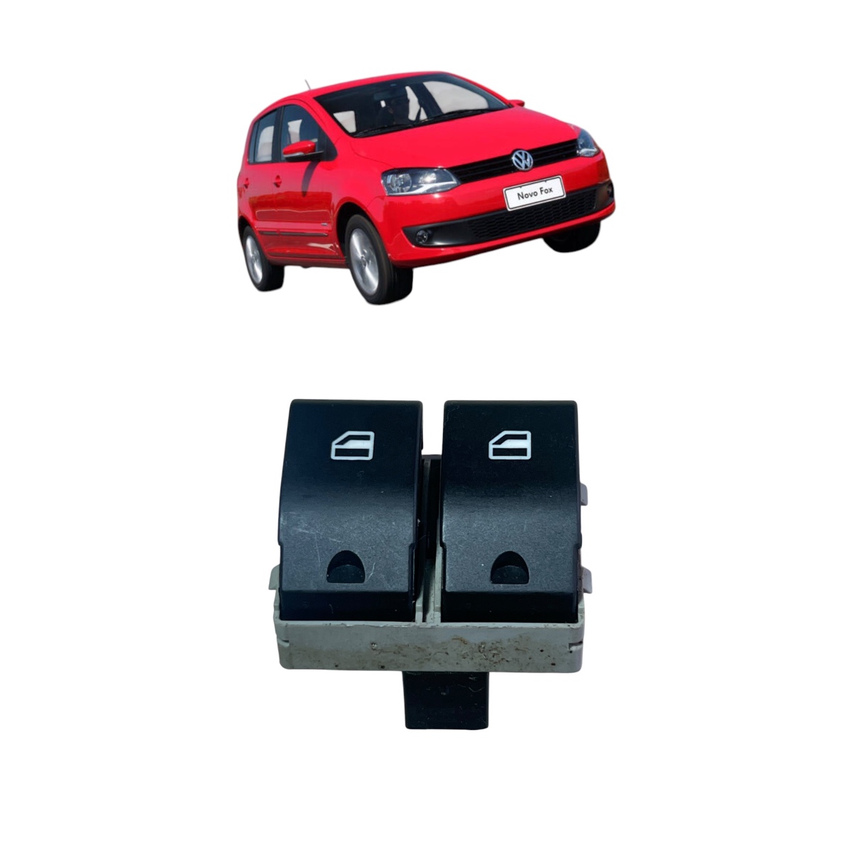 Botao interruptor vidro dianteiro Vw fox 2010/2021