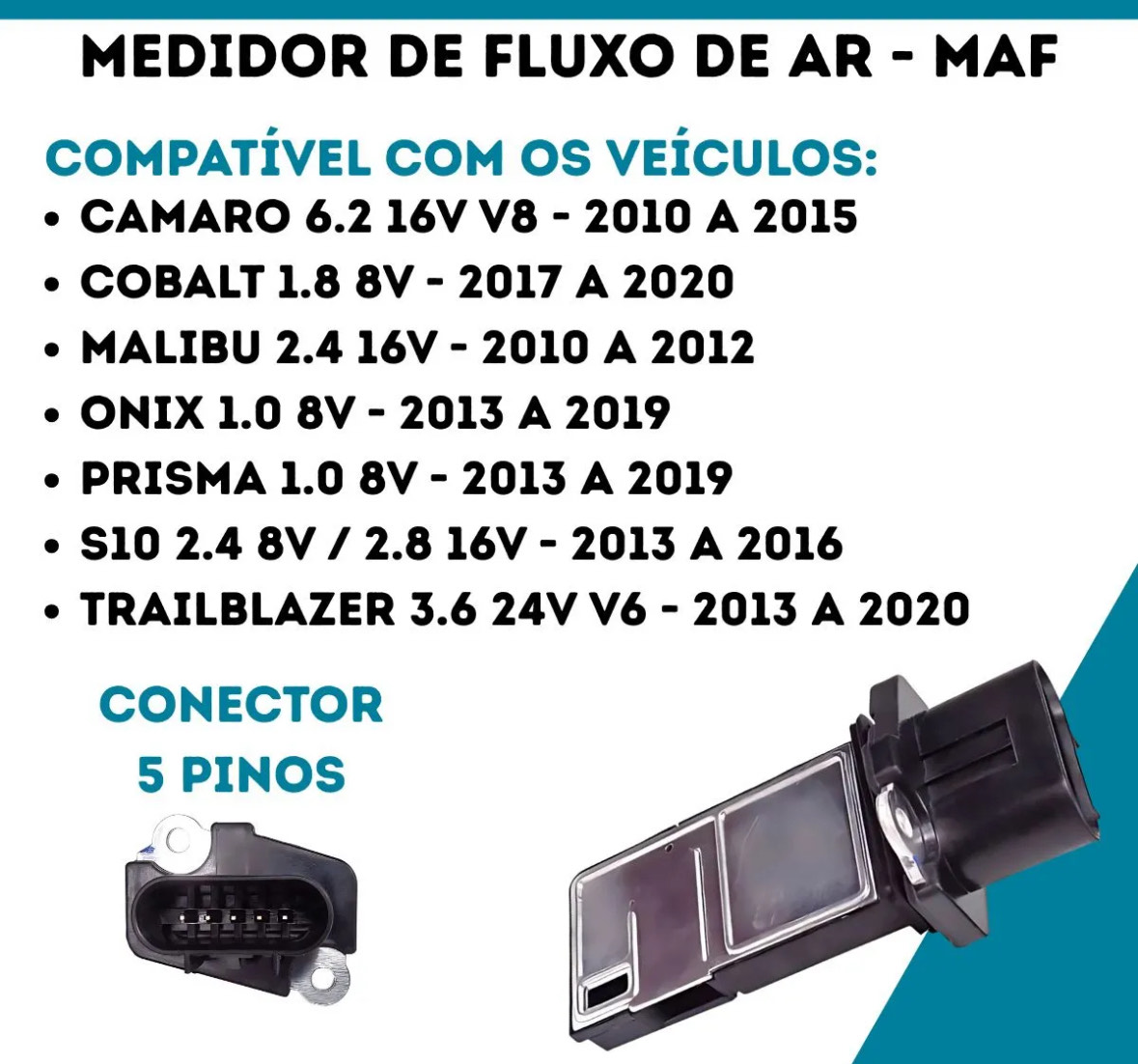 Sensor Fluxo De Ar Chevrolet Onix - Imagem 3