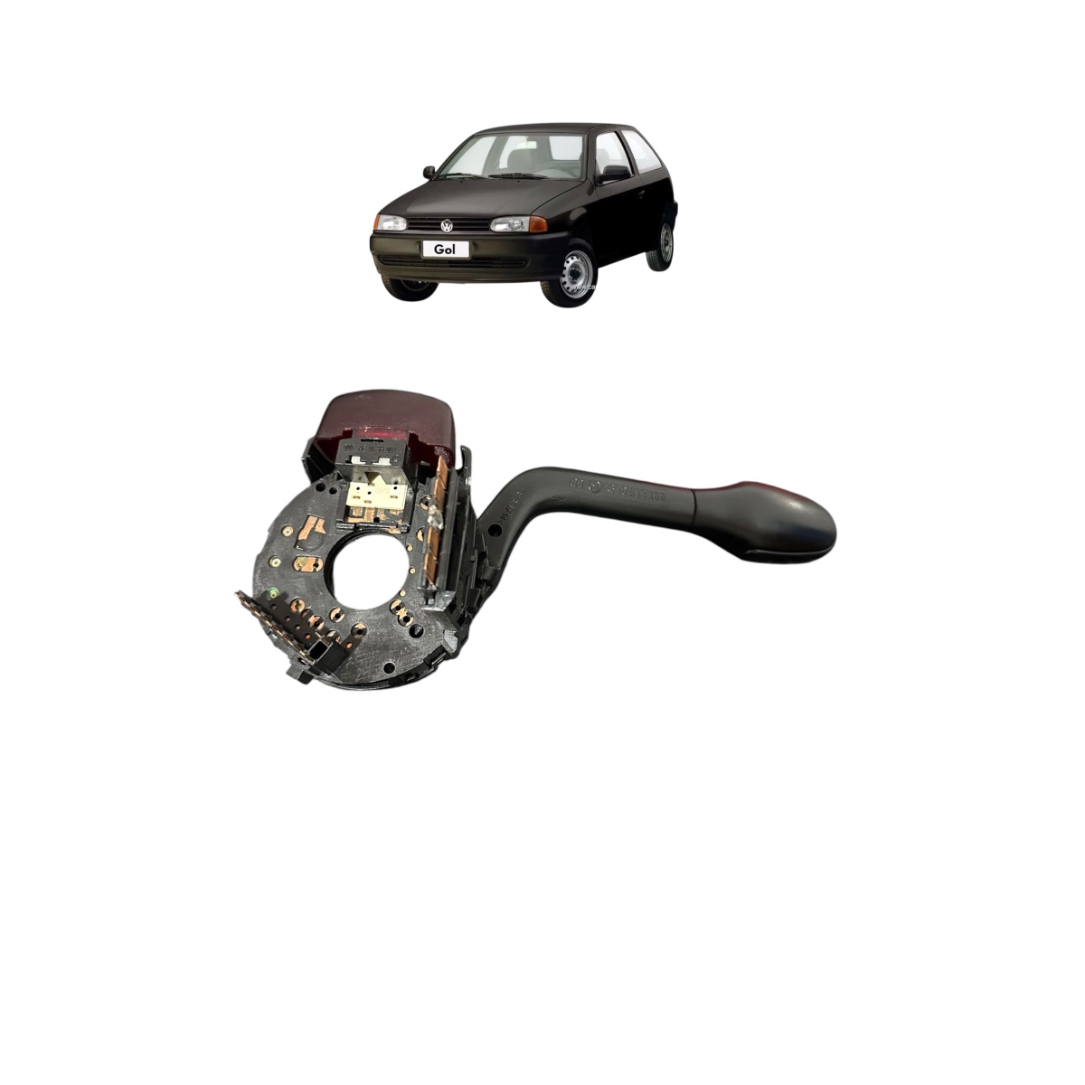 Chave De Seta Com Pisca Alerta Gol G3 1999 2013 Original Preto - Imagem 4