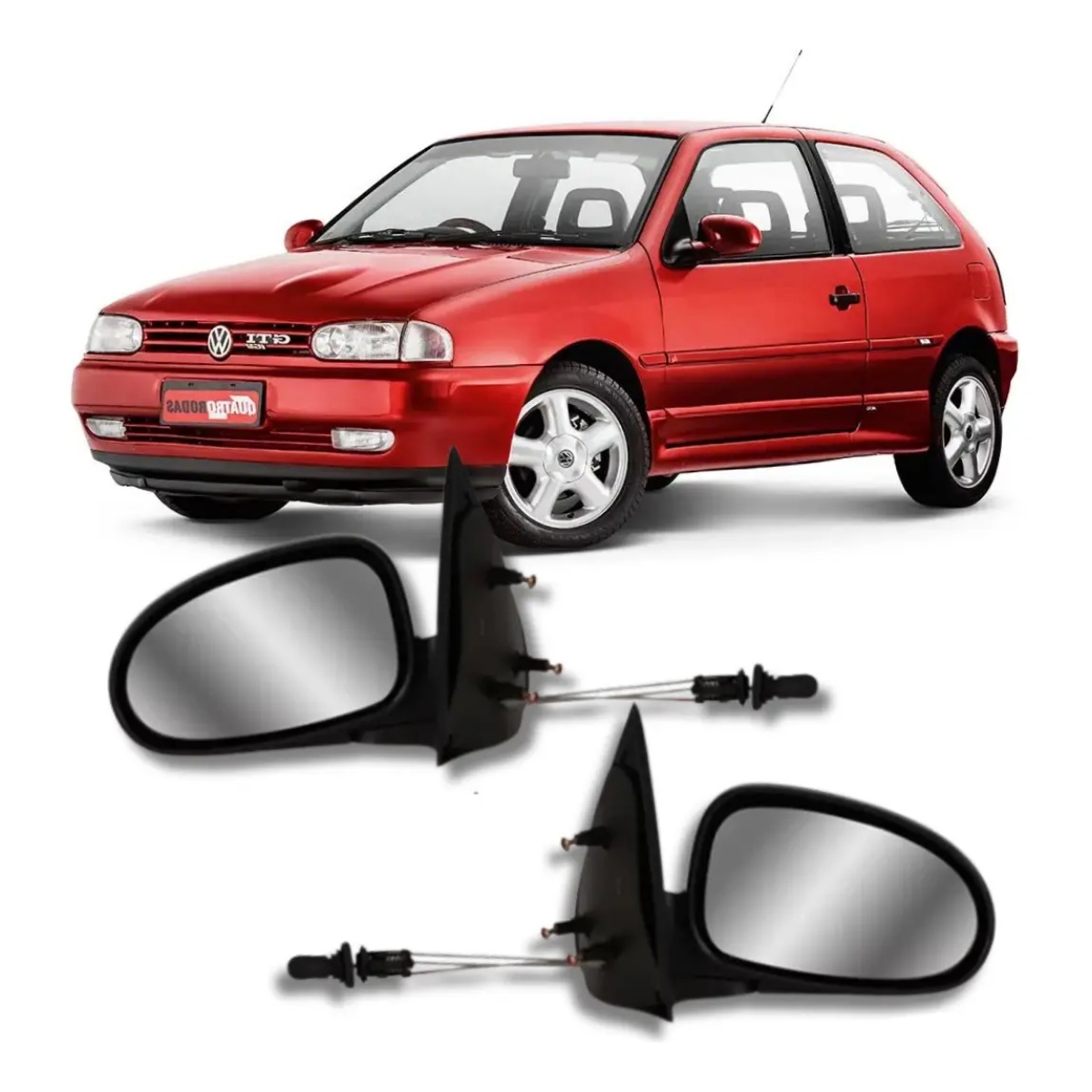 Par Retrovisor Gol G2 Bola 96 97 98 99 - Imagem 1