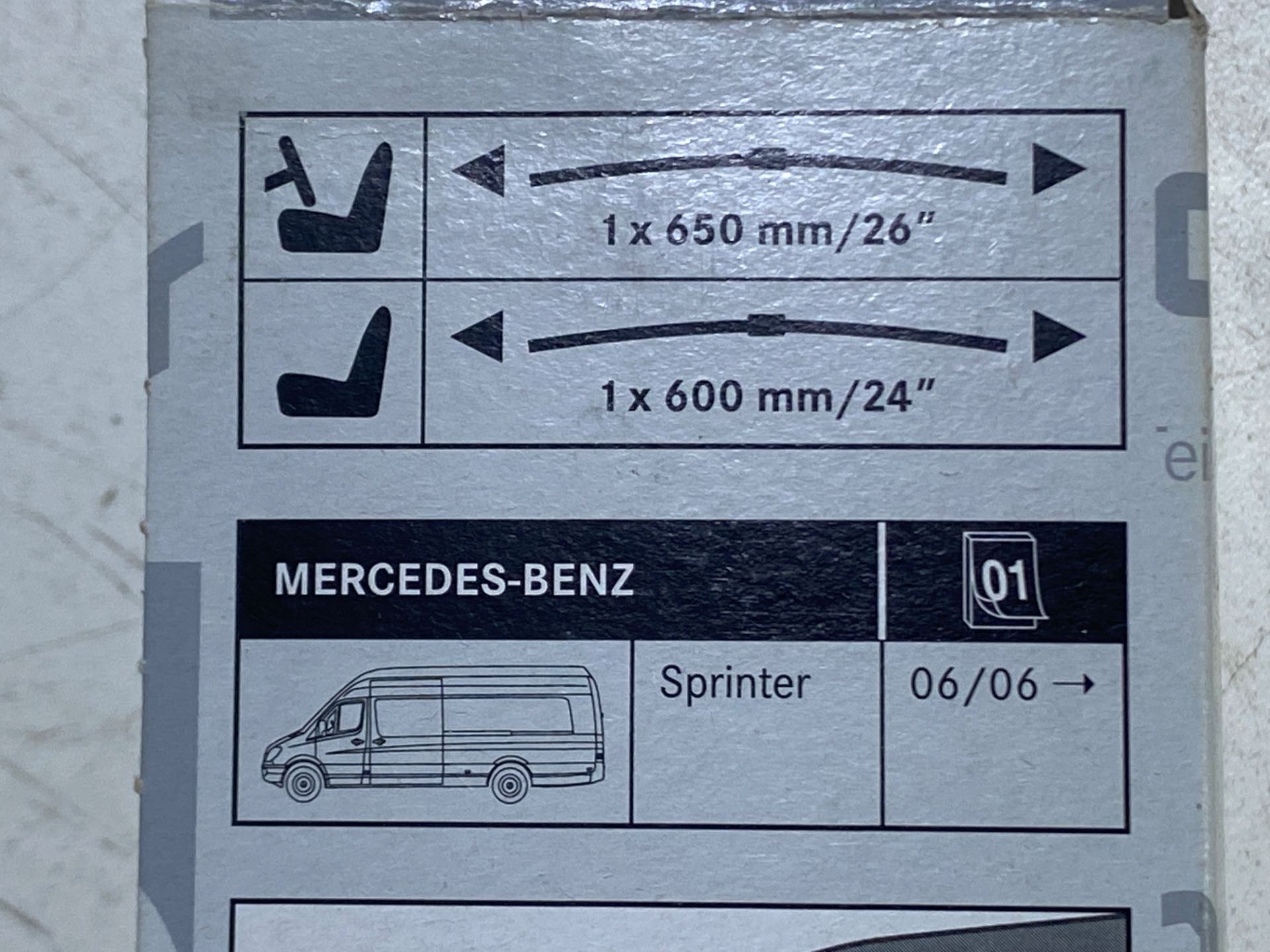 Palhetas Limpador Parabrisa Sprinter 2007 A 18 Original Novo - Imagem 2