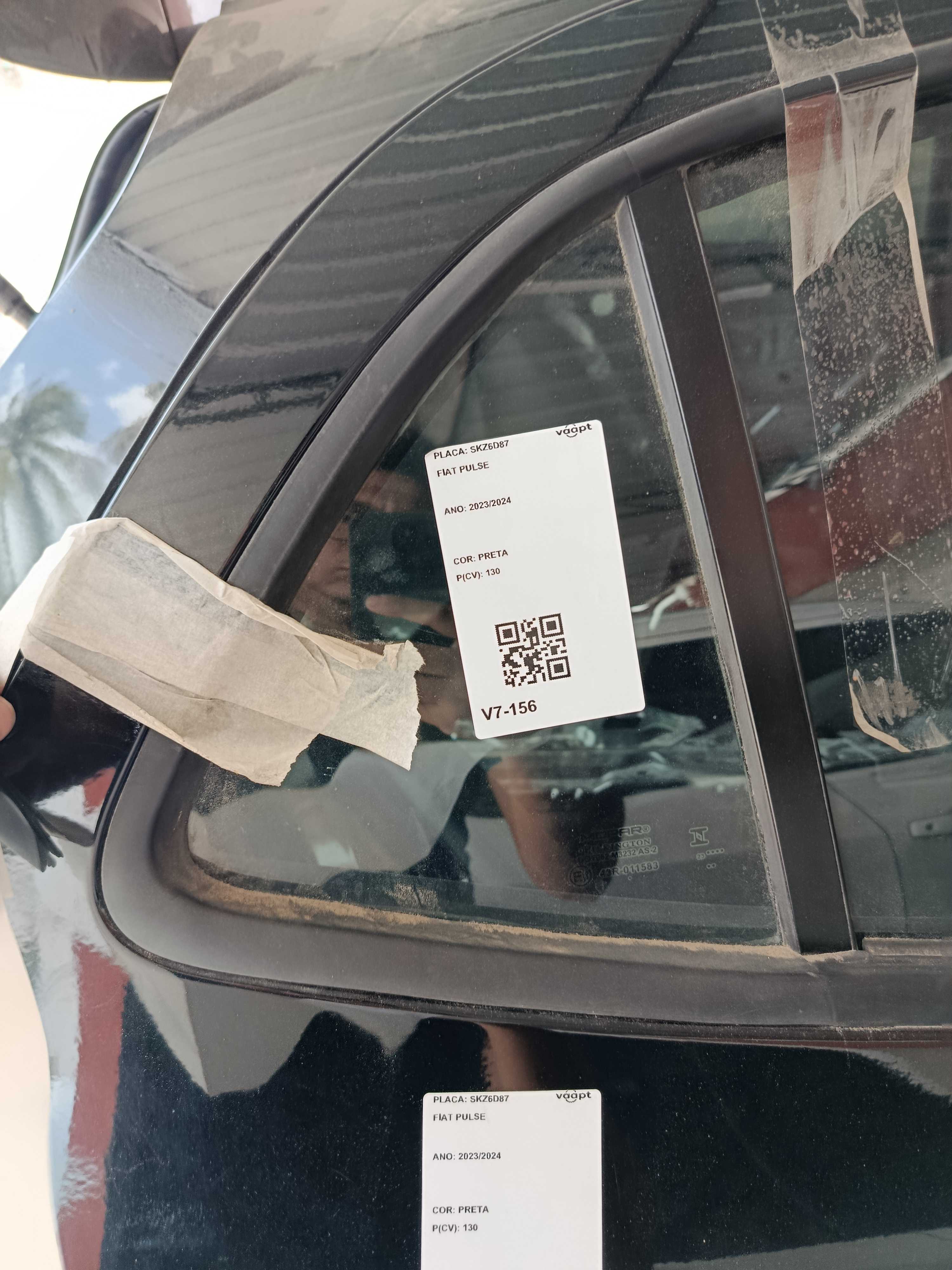 VIDRO VIGIA FIXO TRASEIR DIREIT FIAT PULSE 2023 2024 - Imagem 1