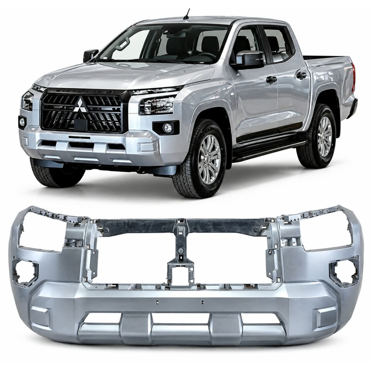 Parachoque Dianteiro Mitsubishi Triton Gl Gls 2026 2027