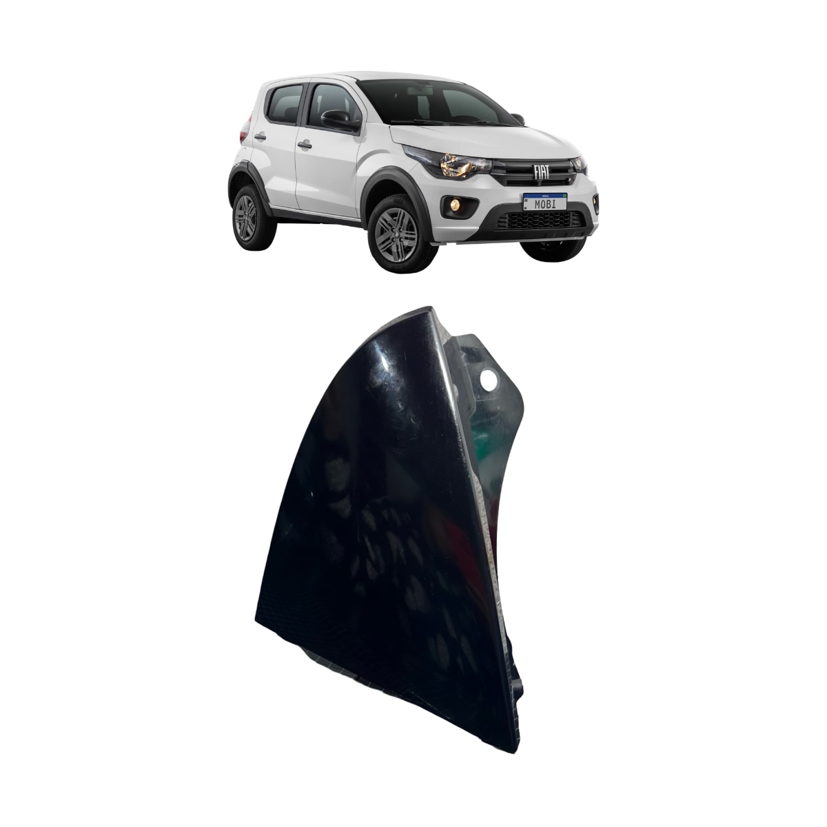 Moldura Acabamento Lanterna Esquerda Mobi 17/24 1002280850 Preto