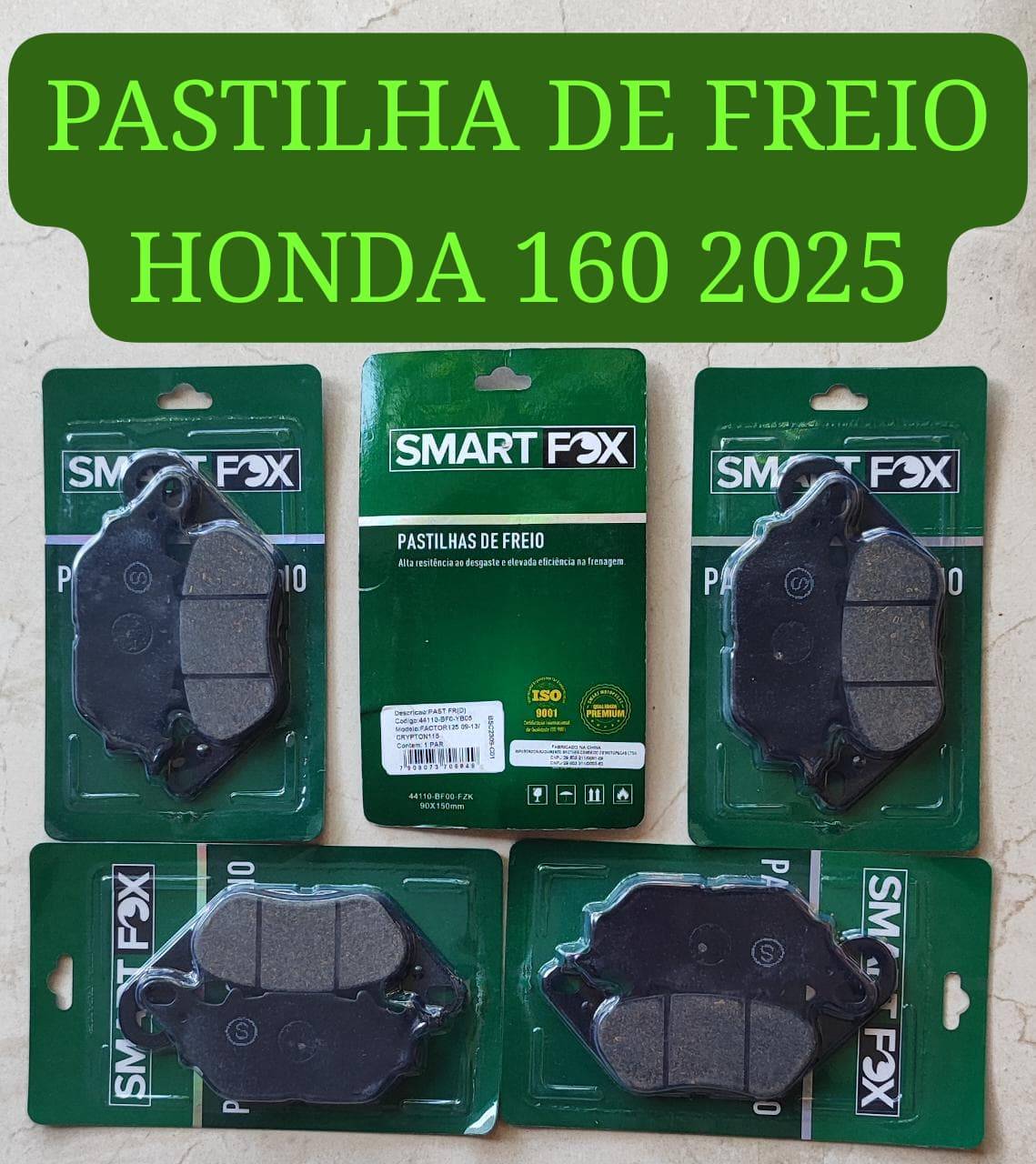 PASTILHA DE FREIO DIANTEIRA
