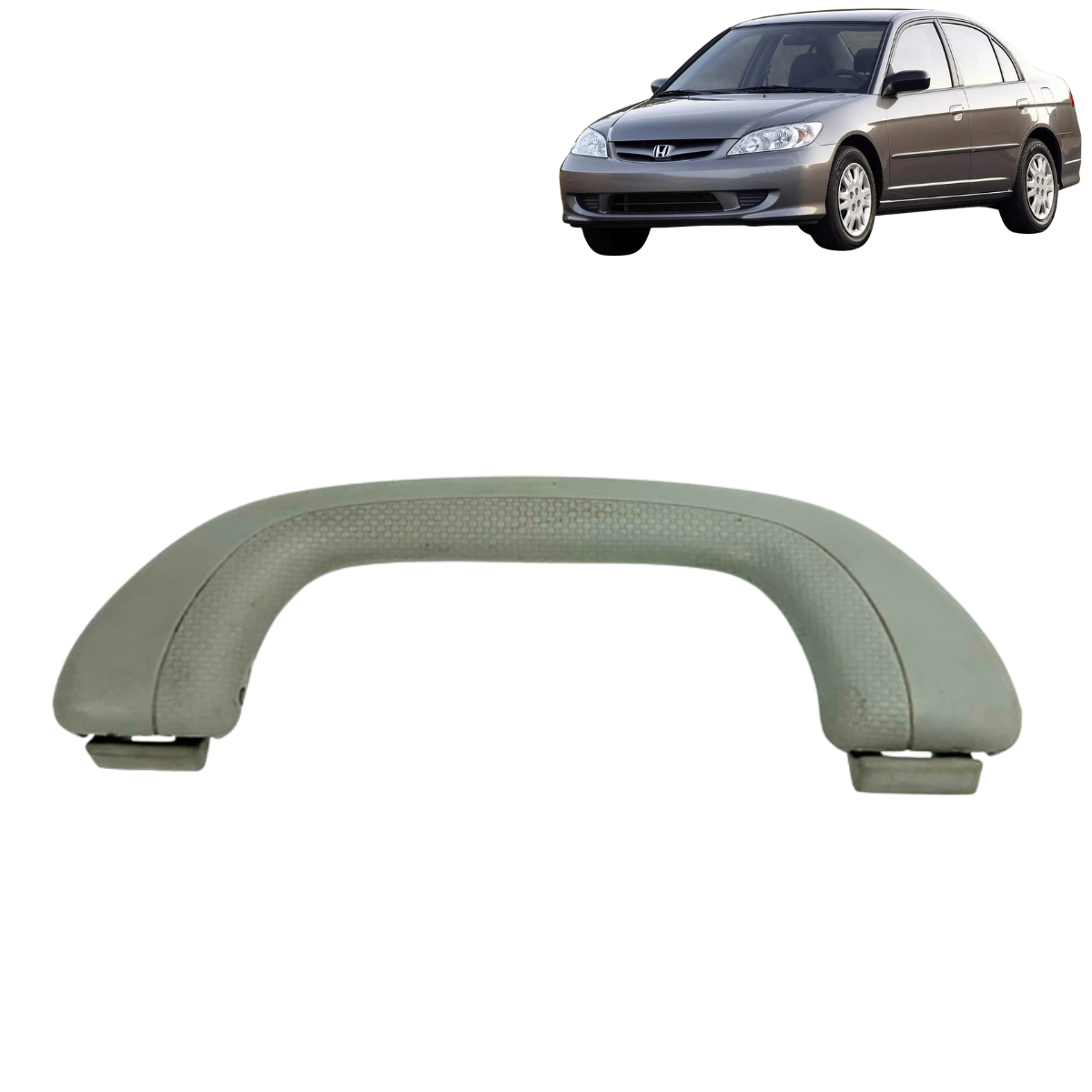 Alça Teto Pqp Puxador Traseira Esquer Honda Civic 2001 Á 06 Cinza