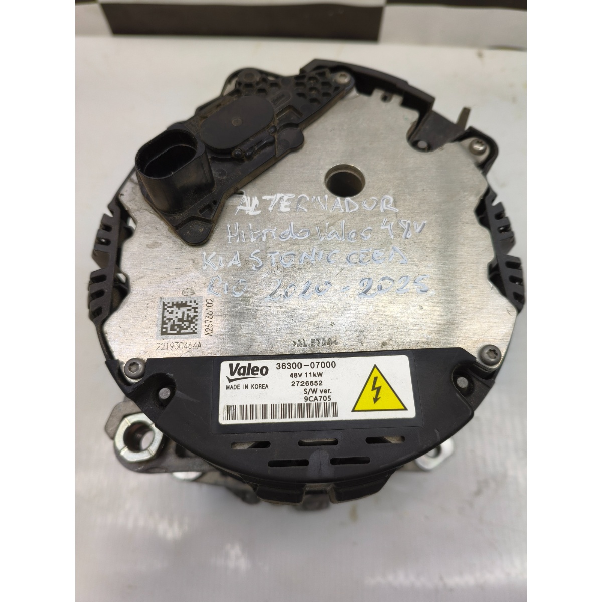Alternador Híbrido 48V Valeo Kia Stonic Ceed Rio 3630007000 - Imagem 5