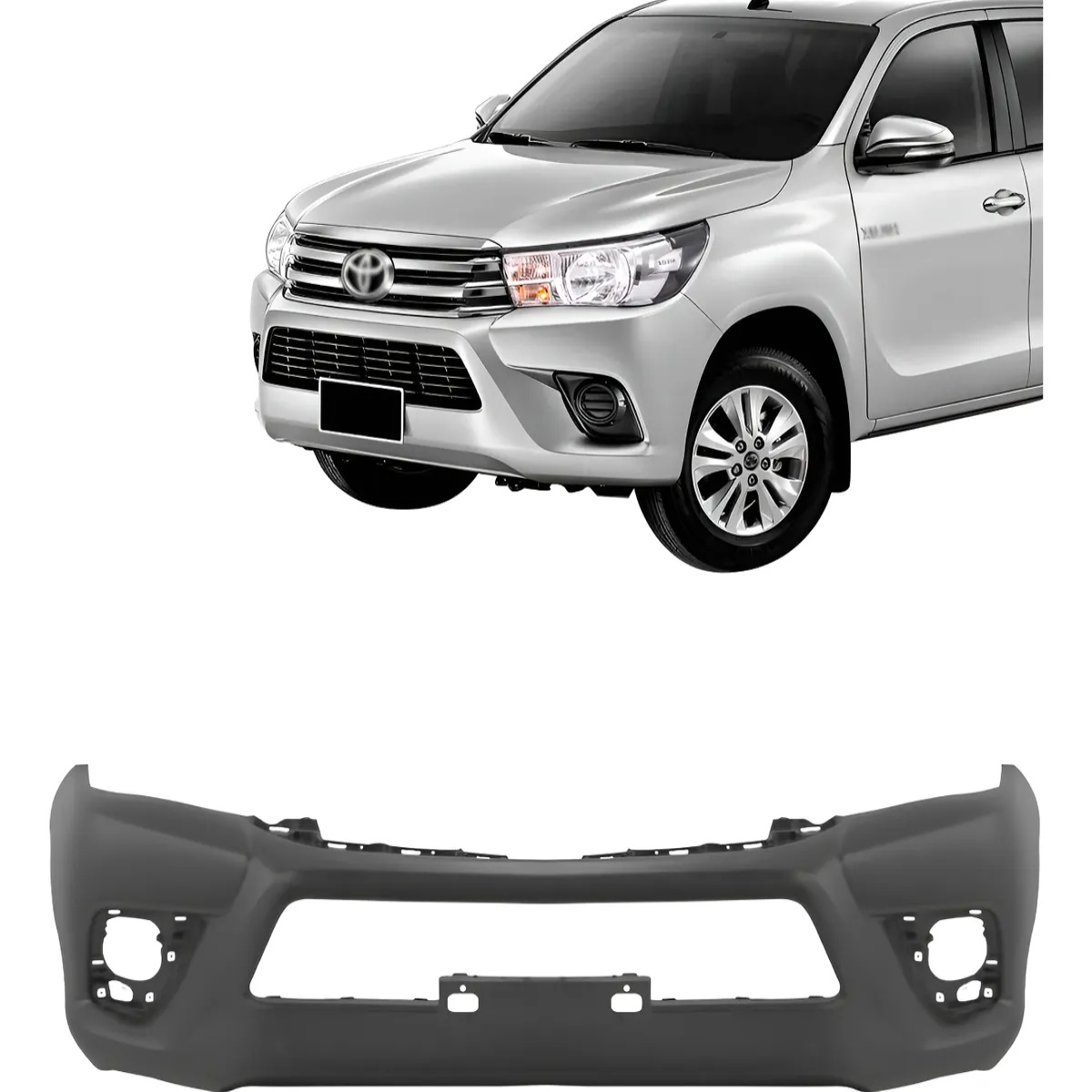 Parachoque Dianteiro Toyota Hilux 2016 a 2019