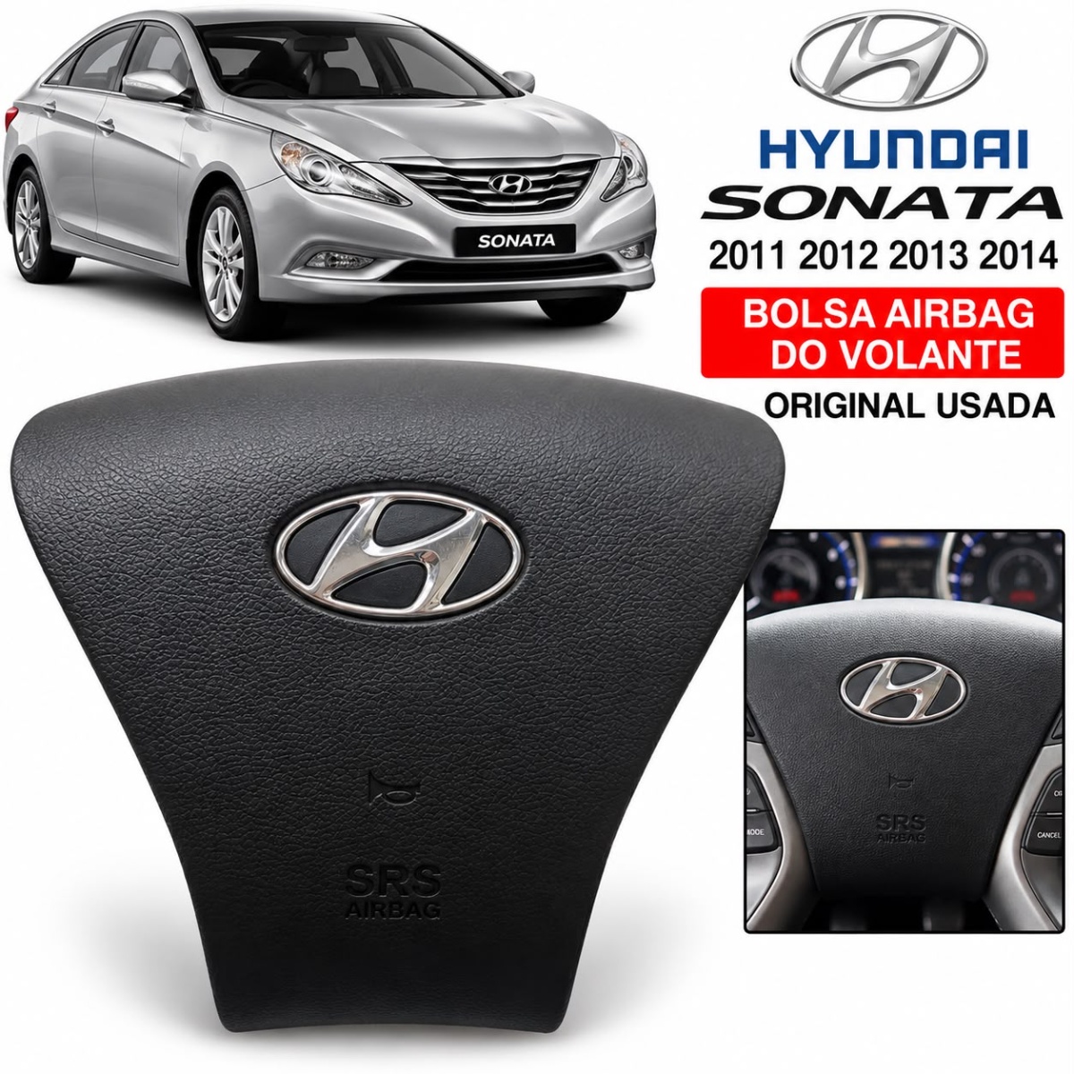 Bolsa Volante Air Bag Sonata 2011 A 2014 Original