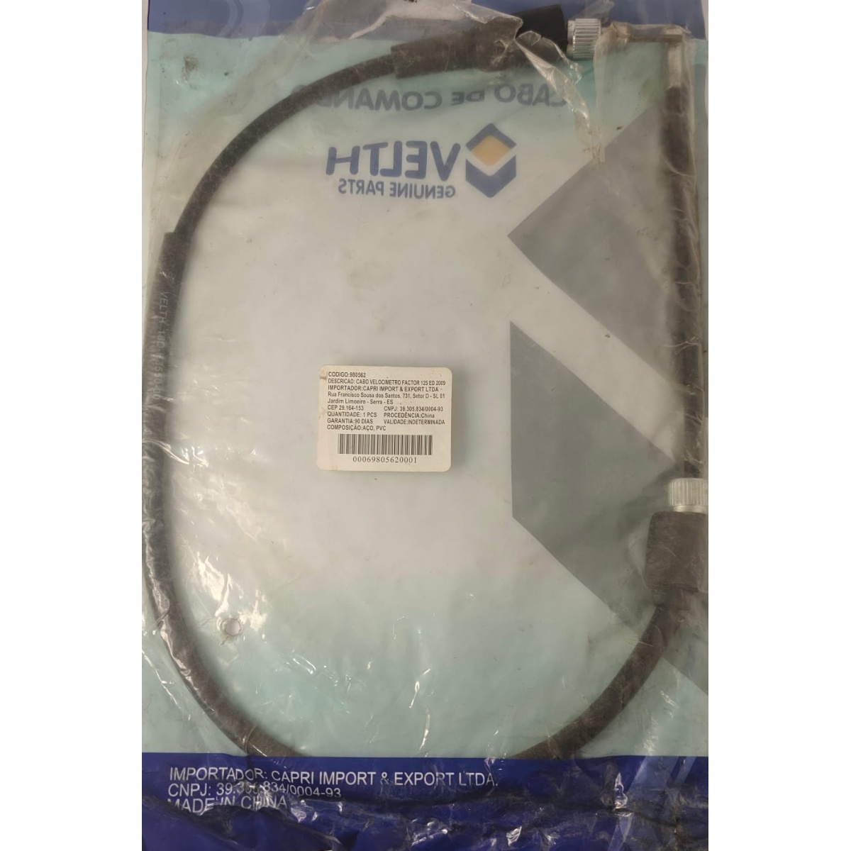 Cabo Velocimetro Factro 125 ED 2009