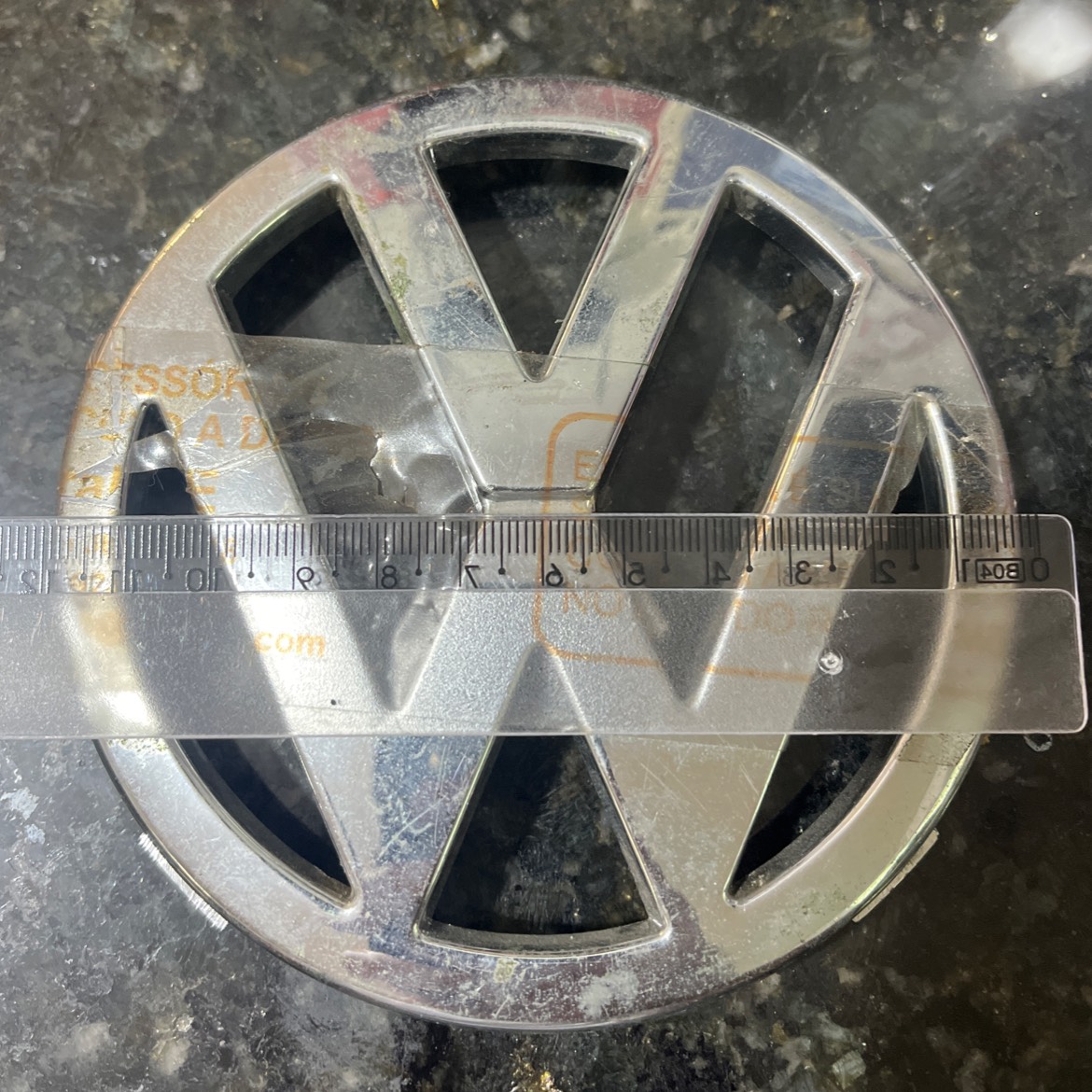 Emblema VW Grande Dianteiro Fusca Variant Brasilia