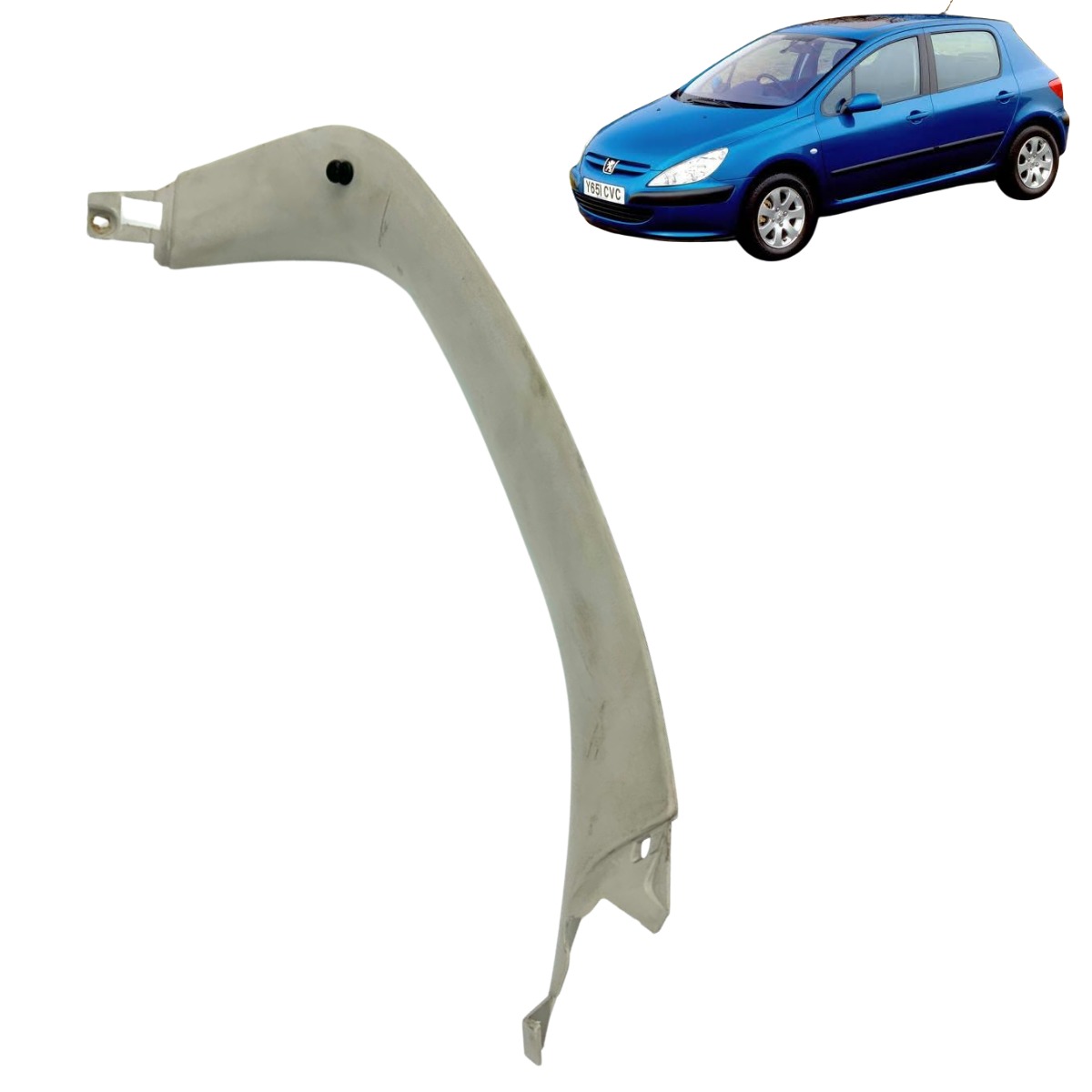 Moldura Acabamento Esq Porta Malas Peugeot 307 2002 A 2012