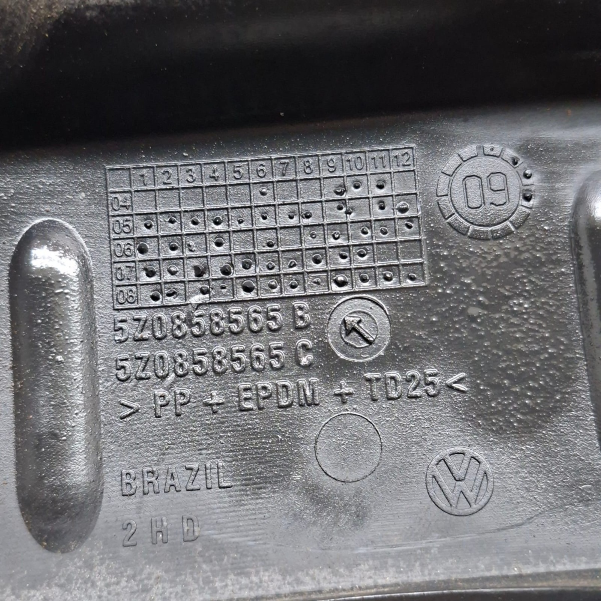Moldura Superior Coluna De Direção Vw Gol Voyage G5 - Imagem 4