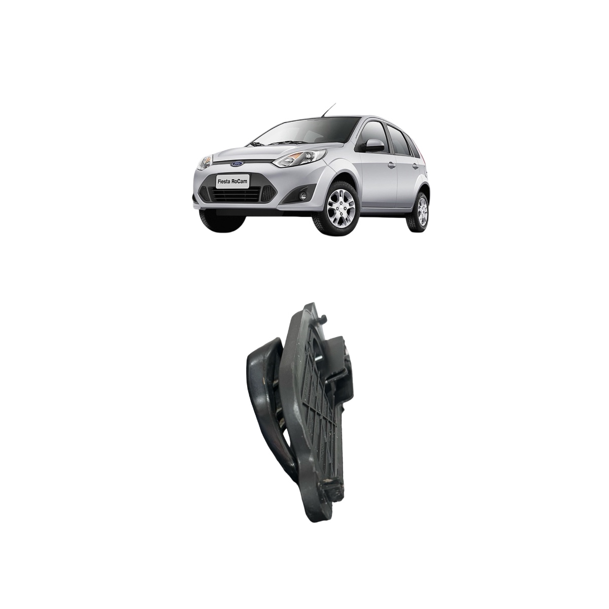 Maçaneta Interna Traseira Esquerda Ford Fiesta 2004/12