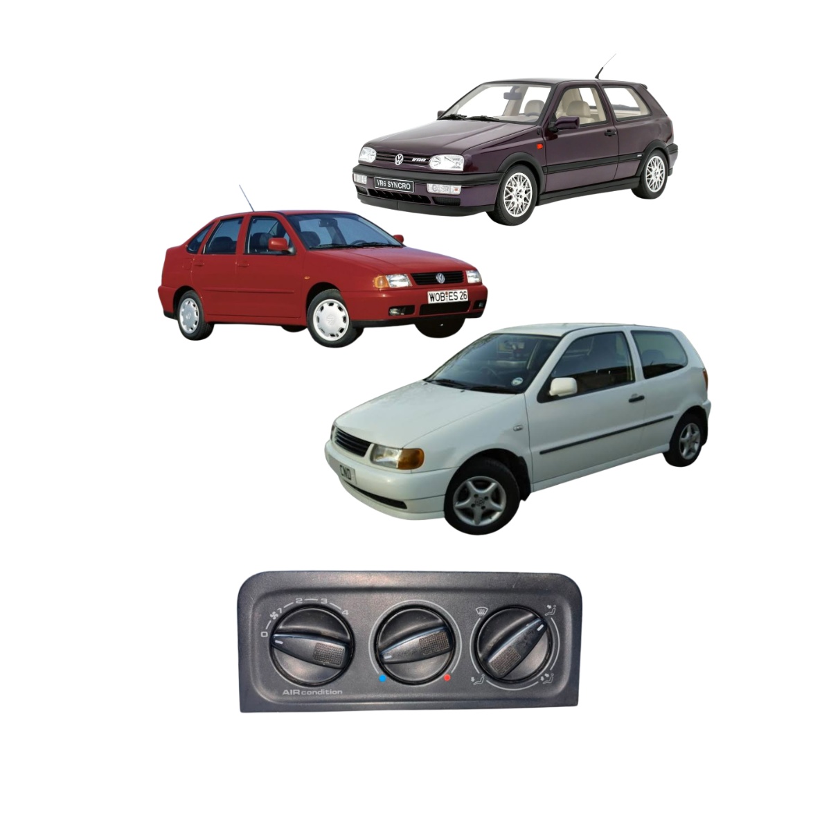 Comando Ar Condicionado Polo Classic Golf 1995 Original - Imagem 1
