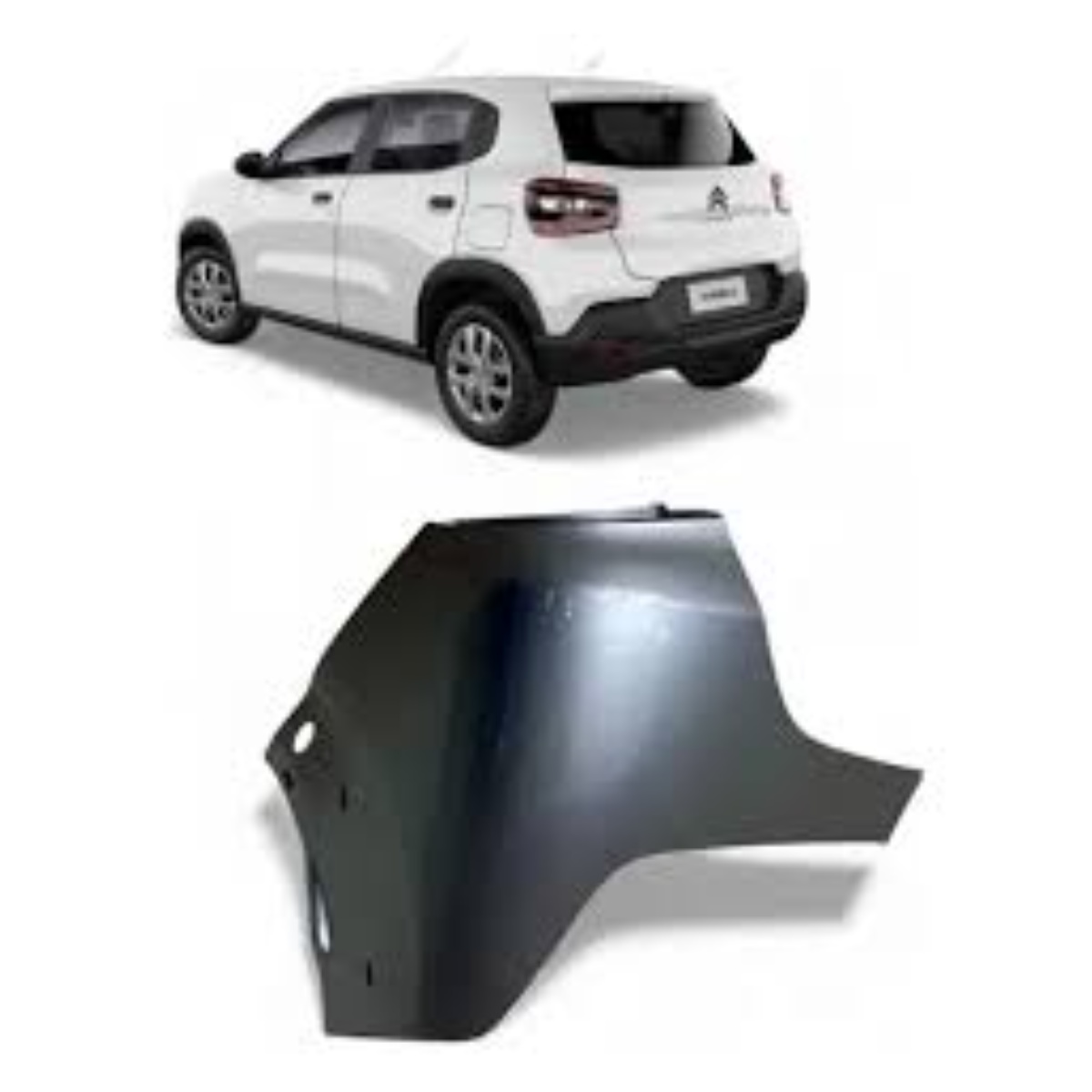 Polaina Para Choque Traseiro Direito Citroën C3