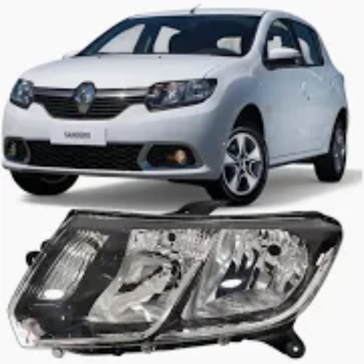 Farol Esquerdo Renault Sandero e Logan 2015-2018