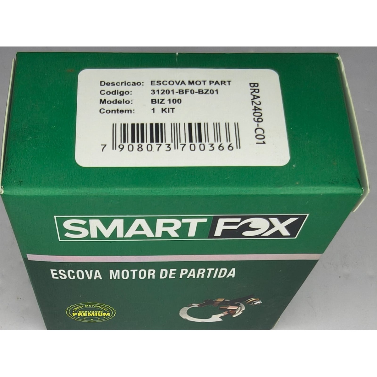 Escova Motor Partida Biz 100/traxx50cc - Imagem 2