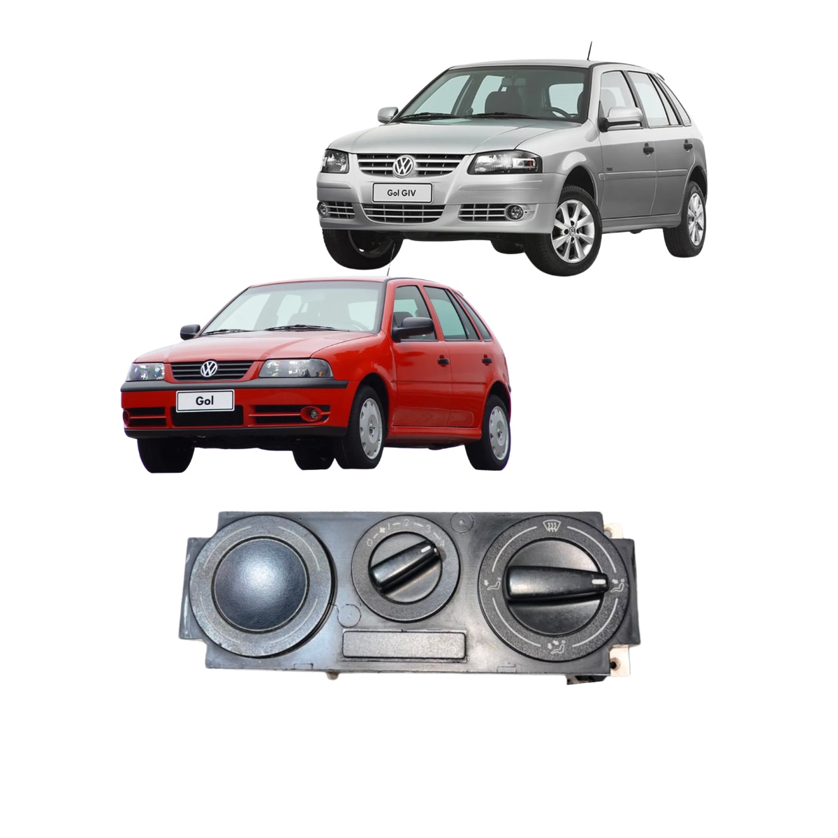Comando Ar Vw Gol Parati Saveiro G3 G4 1999 A 2005 Original - Imagem 1