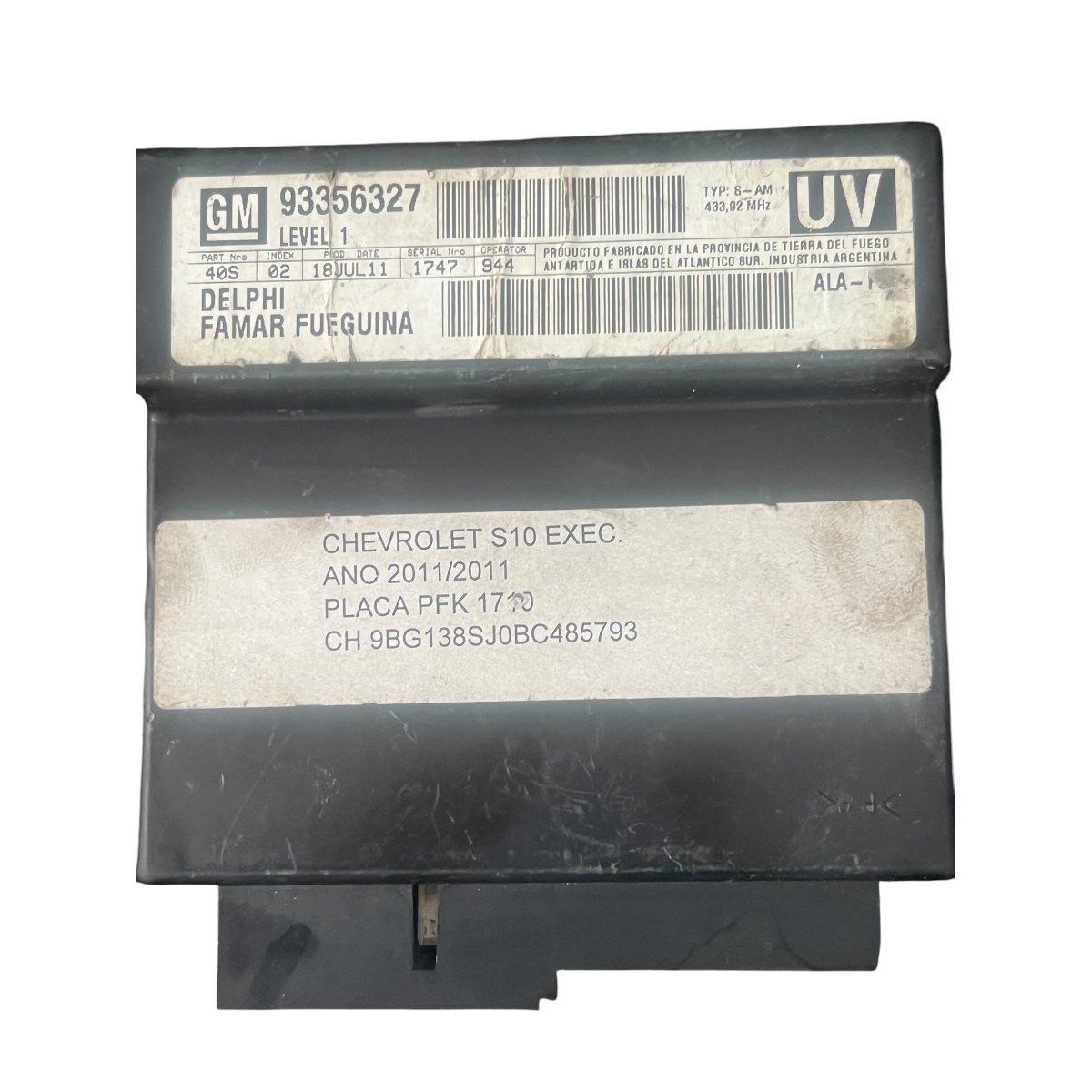 Módulo Conforto N 93356327 S10 2.8 Exec. 2008