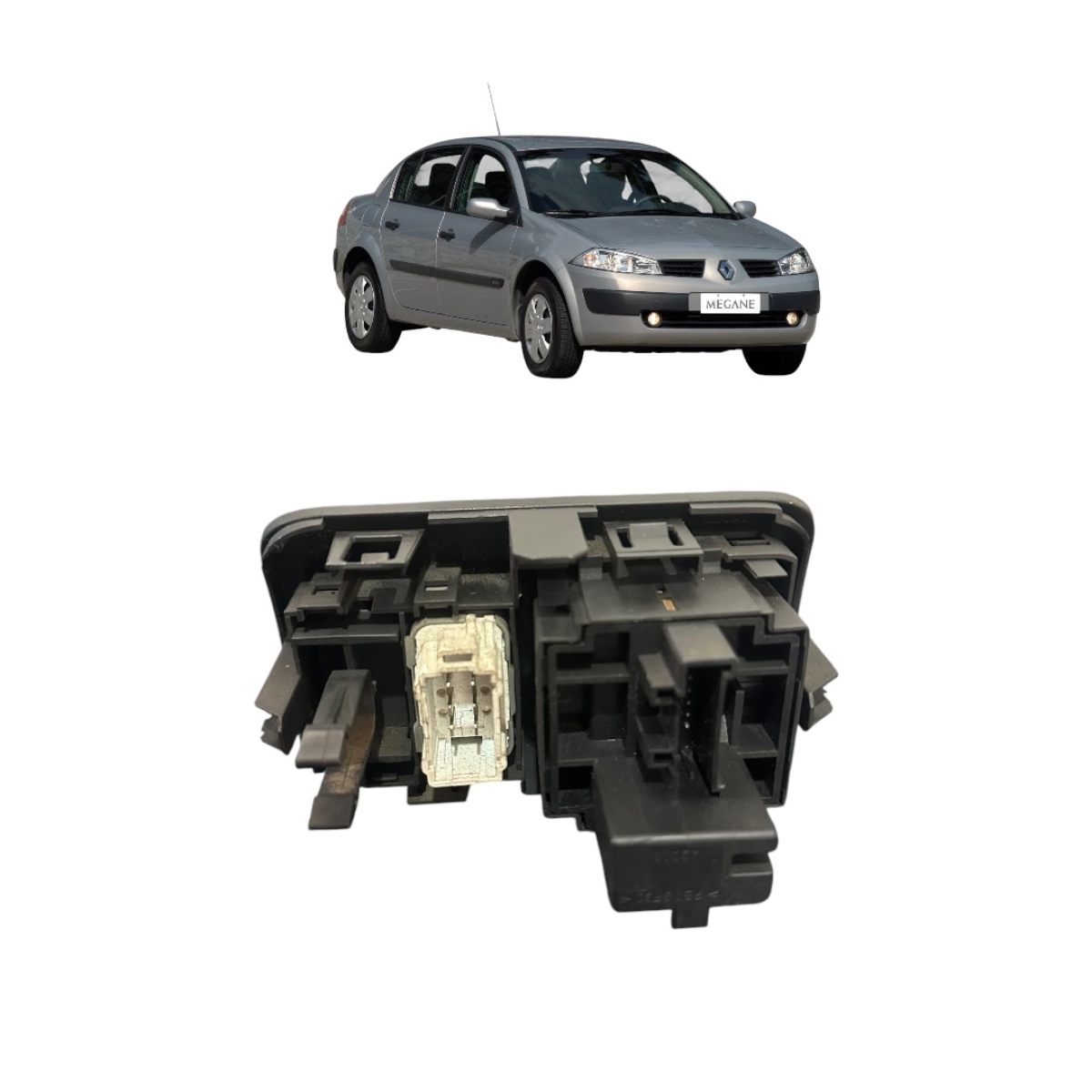 Comando Botão Regulagem De Farol Renault Megane 2008 A 2012 - Imagem 3