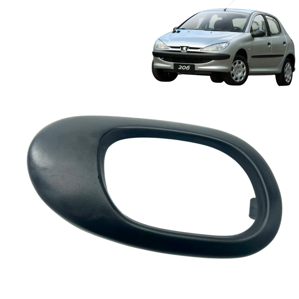 Moldura Maçaneta Interna Esquerda Peugeot 206 207 Orginal