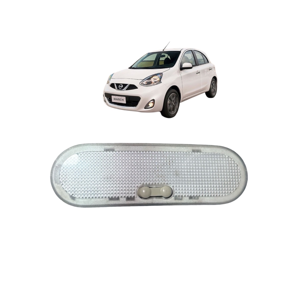 Luz De Teto Cortesia Nissan  March Versa 2012/2014 Original - Imagem 1