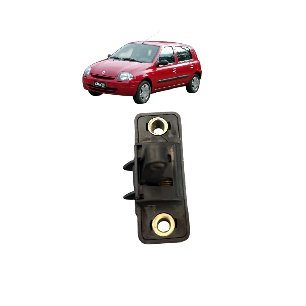 Trava Fechadura Tampa Traseira Renault Clio Logan 2017 2018 Preto - Imagem 5
