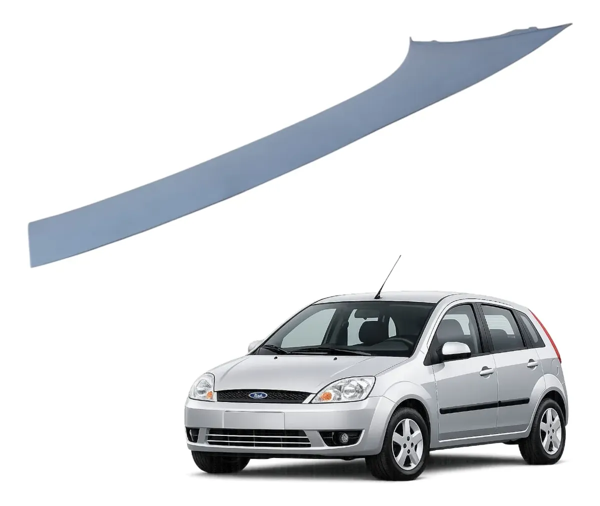 Moldura Coluna Parabrisa Diant Direito Ford Fiesta 03/14