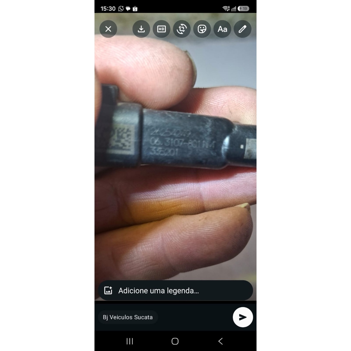 Sensor Abs Traseiro Esquerdo Chevrolet Onix Tracker 26254249 - Imagem 2