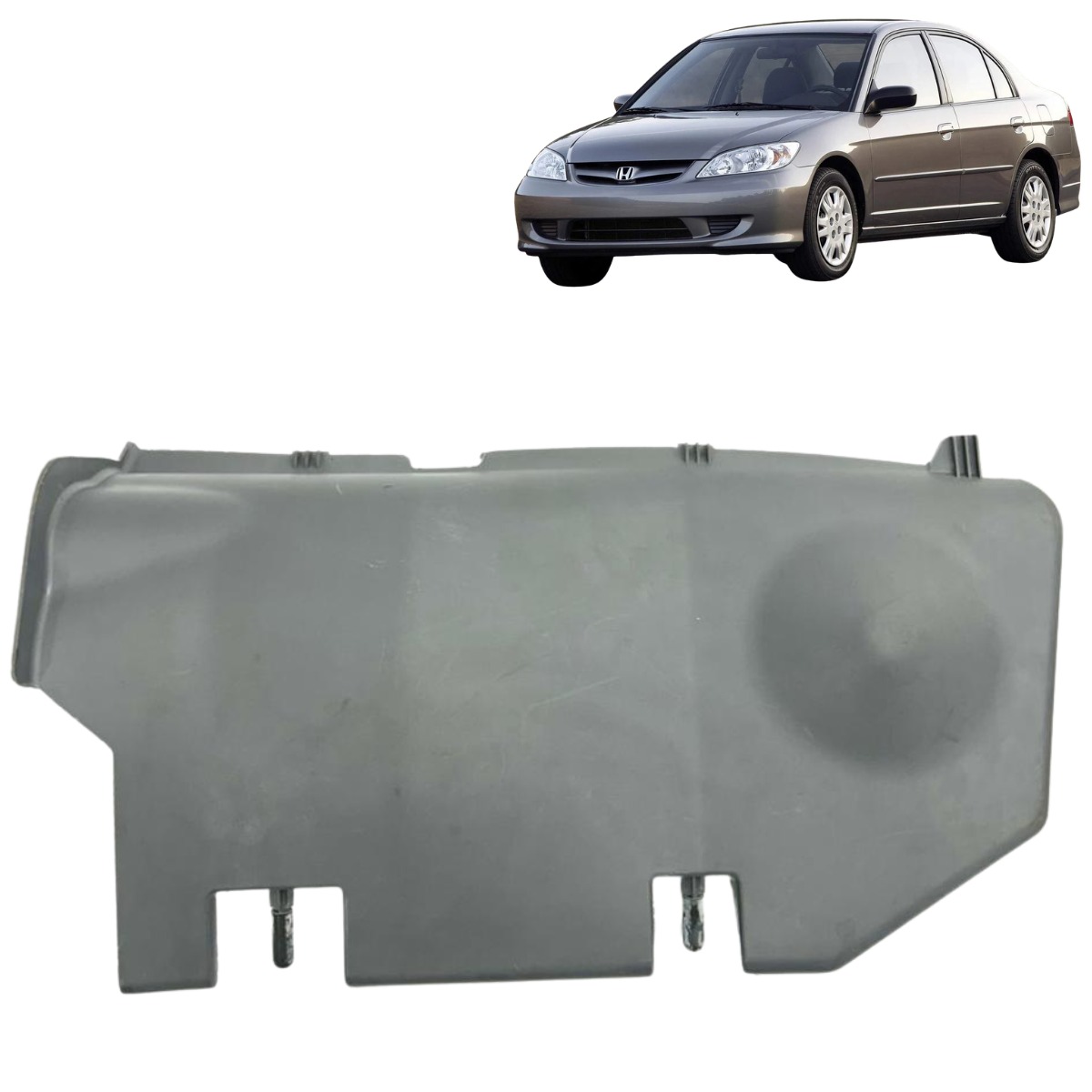 Acabamento Inferior Painel Civic 2001 A 2006 77345s5aa000 Cinza-escuro
