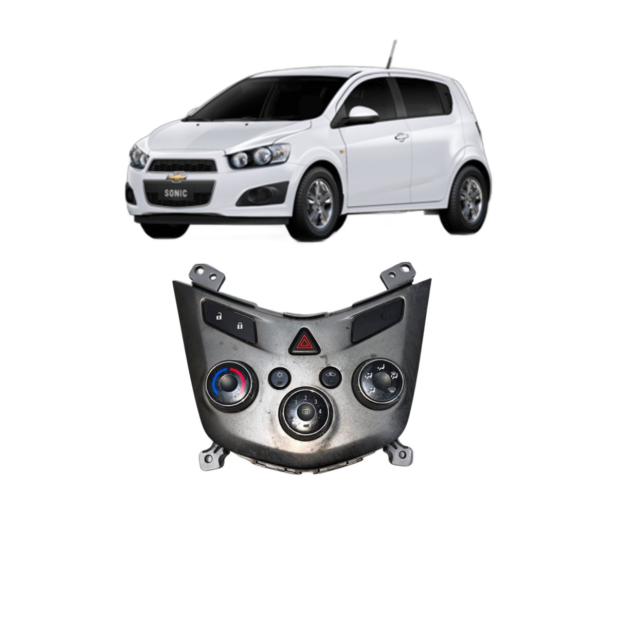 Comando Ar Condicionado Sonic Chevrolet 2012 a 2015 - Imagem 1