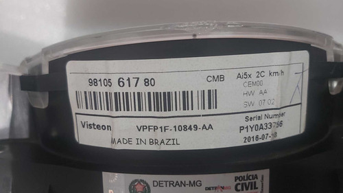 Painel Instrumento Citroen C3 1.6 2017 9810561780 - Imagem 6