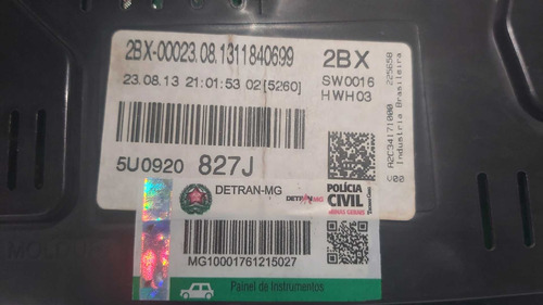Painel Instrumento Vw Gol G6 1.0 2014 5u0920827j - Imagem 5