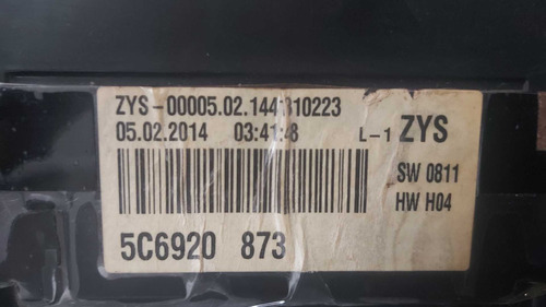 Painel Instrumento Vw Jetta 2.0 Tsi 2014 5c6920873 - Imagem 3