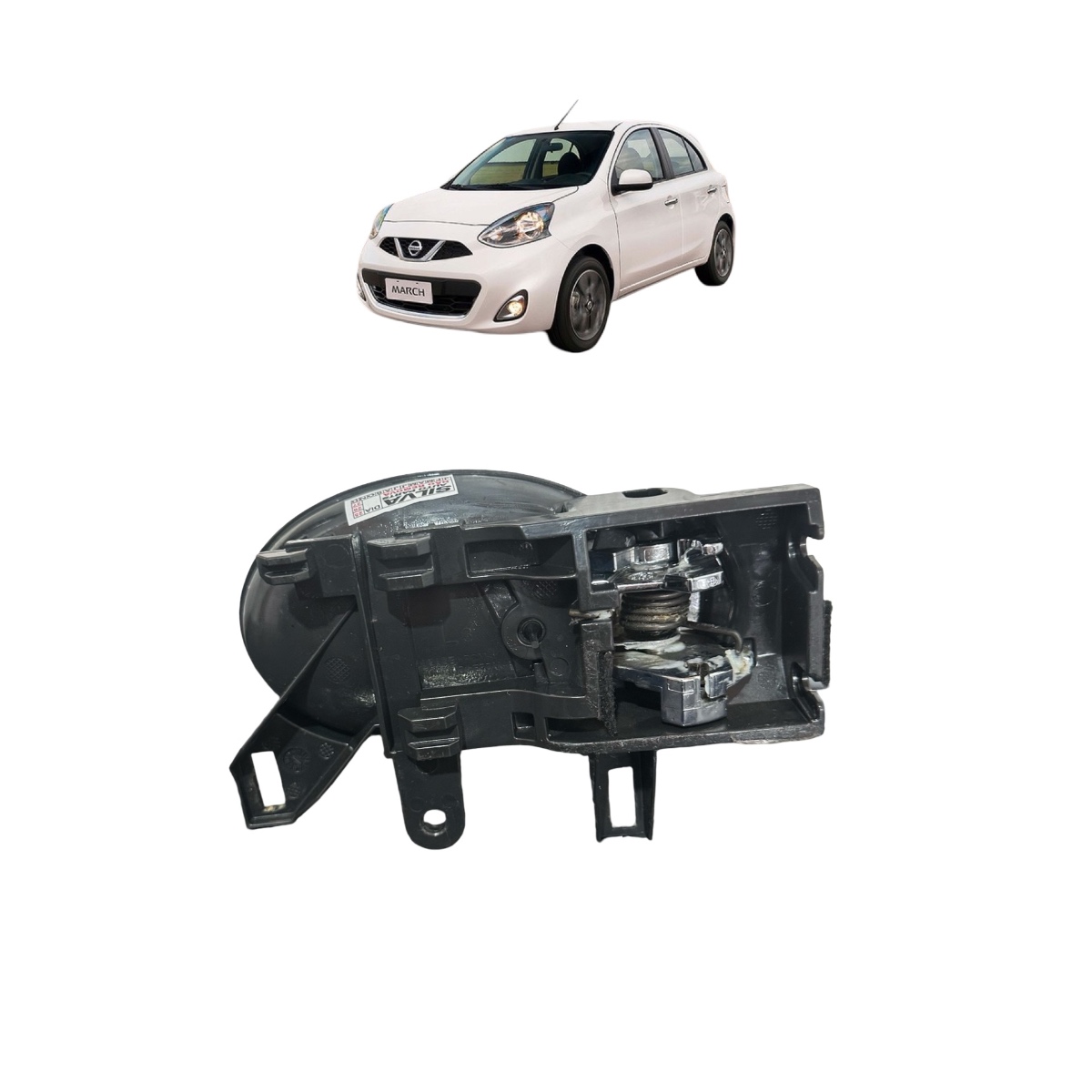Maçaneta Interna Dianteira Esquerda Nissan March/Versa 2015 - Imagem 5