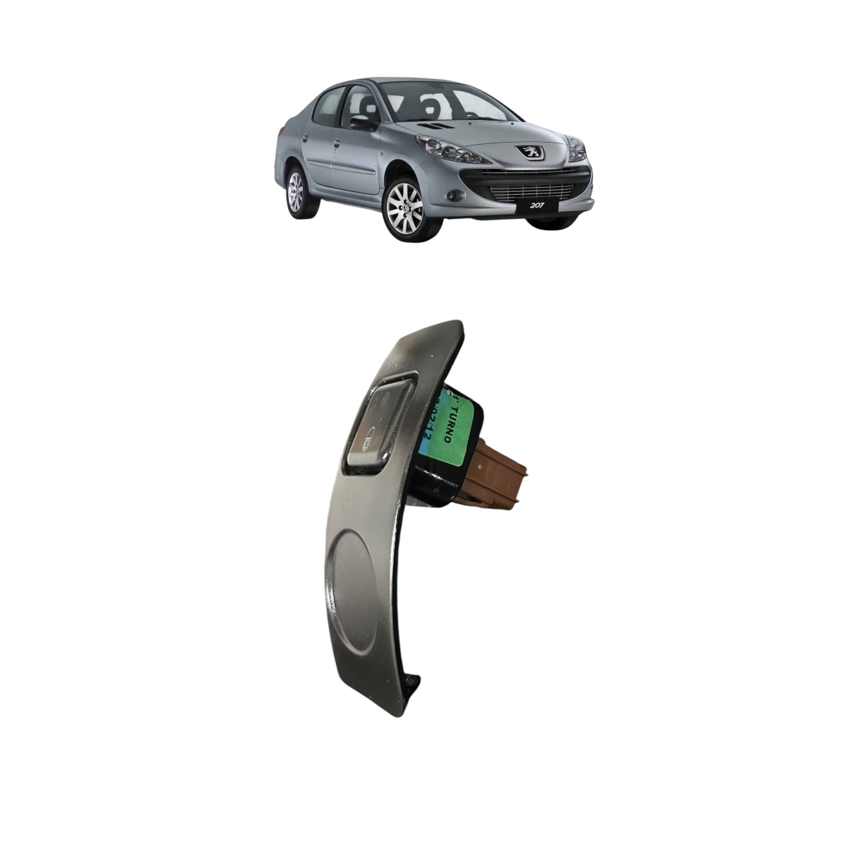 Botão Trava Destrava Peugeot 207 206 2005 A 2013 - Imagem 3