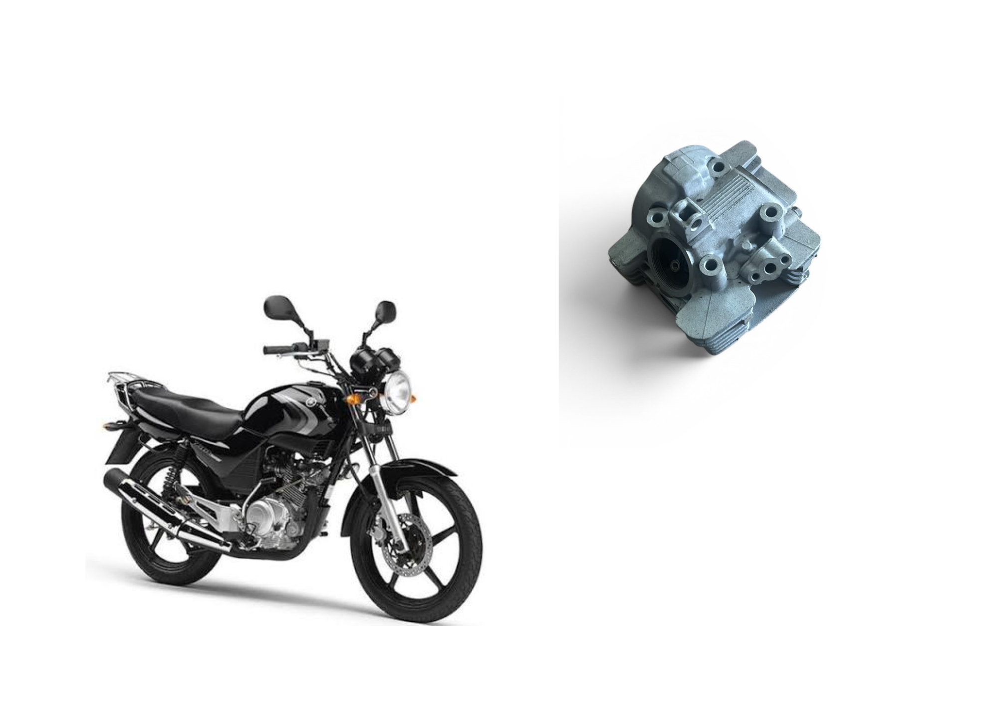 Cabeçote Ybr 125 original Usado Com Catalizador