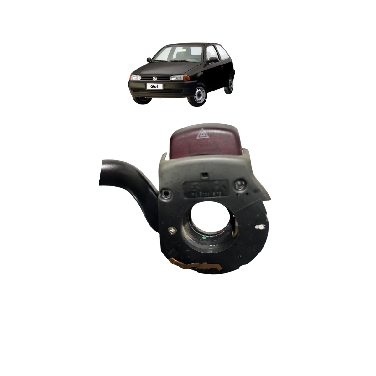 Chave De Seta Com Pisca Alerta Gol G3 1999 2013 Original Preto - Imagem 3