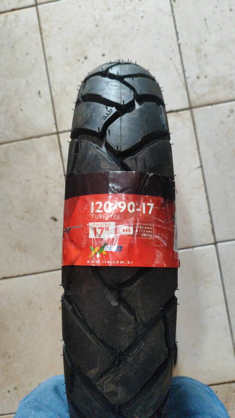 PNEU 120/90/17 TRASEIRO DA FALCON - Imagem 1