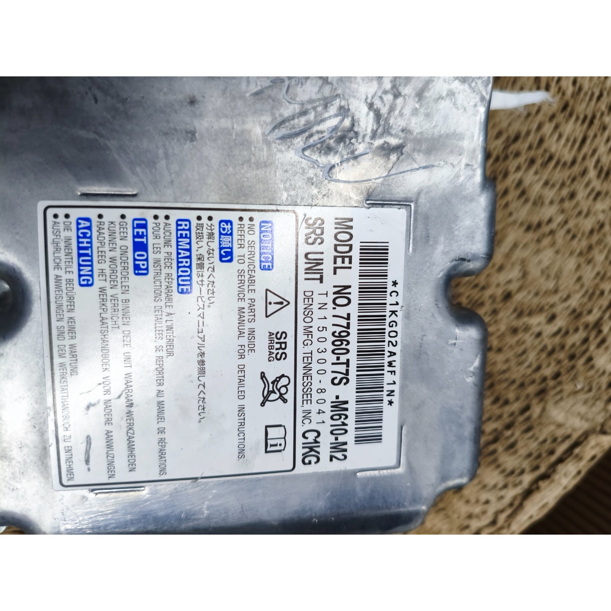 Módulo Airbag Honda HR-V 2016 a 2020 77960T7SM610M2 - Imagem 3