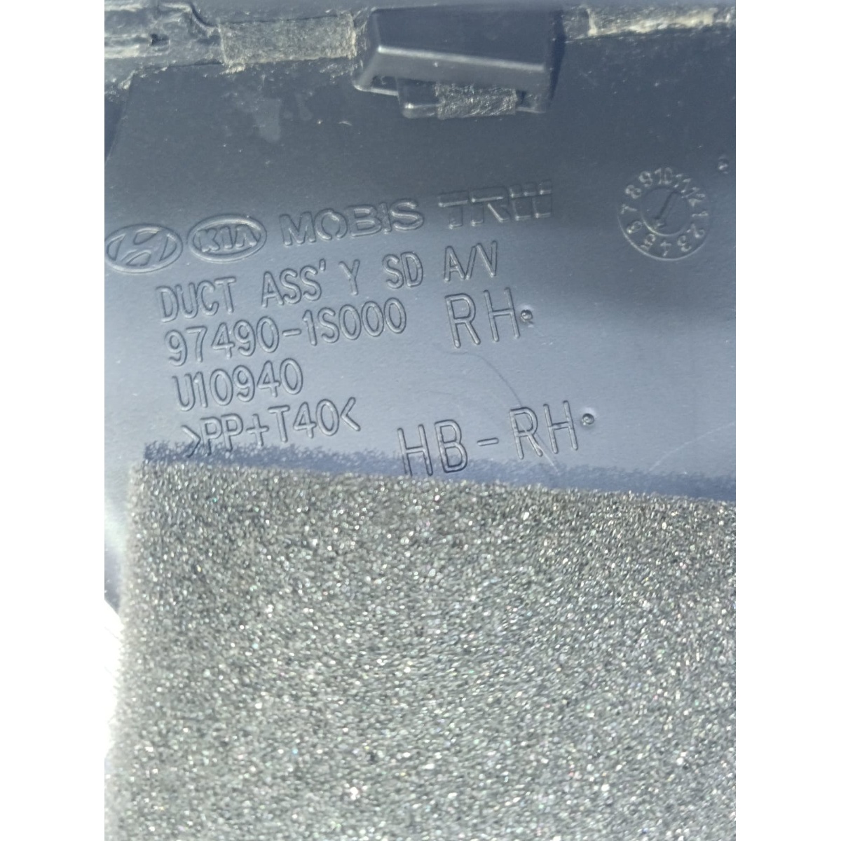 Difusor Saída Ar Painel Direito Hyundai HB20 974901S000 - Imagem 2