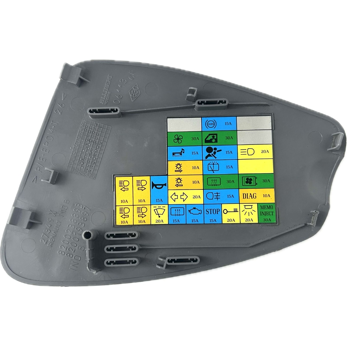 Tampa Caixa Fusíveis Renault Clio RN 1.0 16V 2002 2003 - Imagem 6