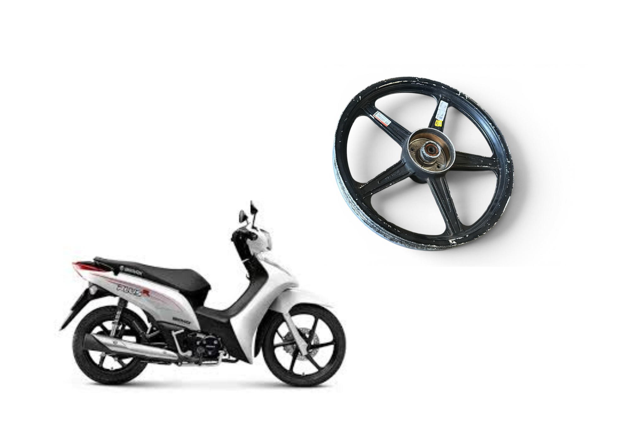 Roda Traseira Bravax 50Cc Usado