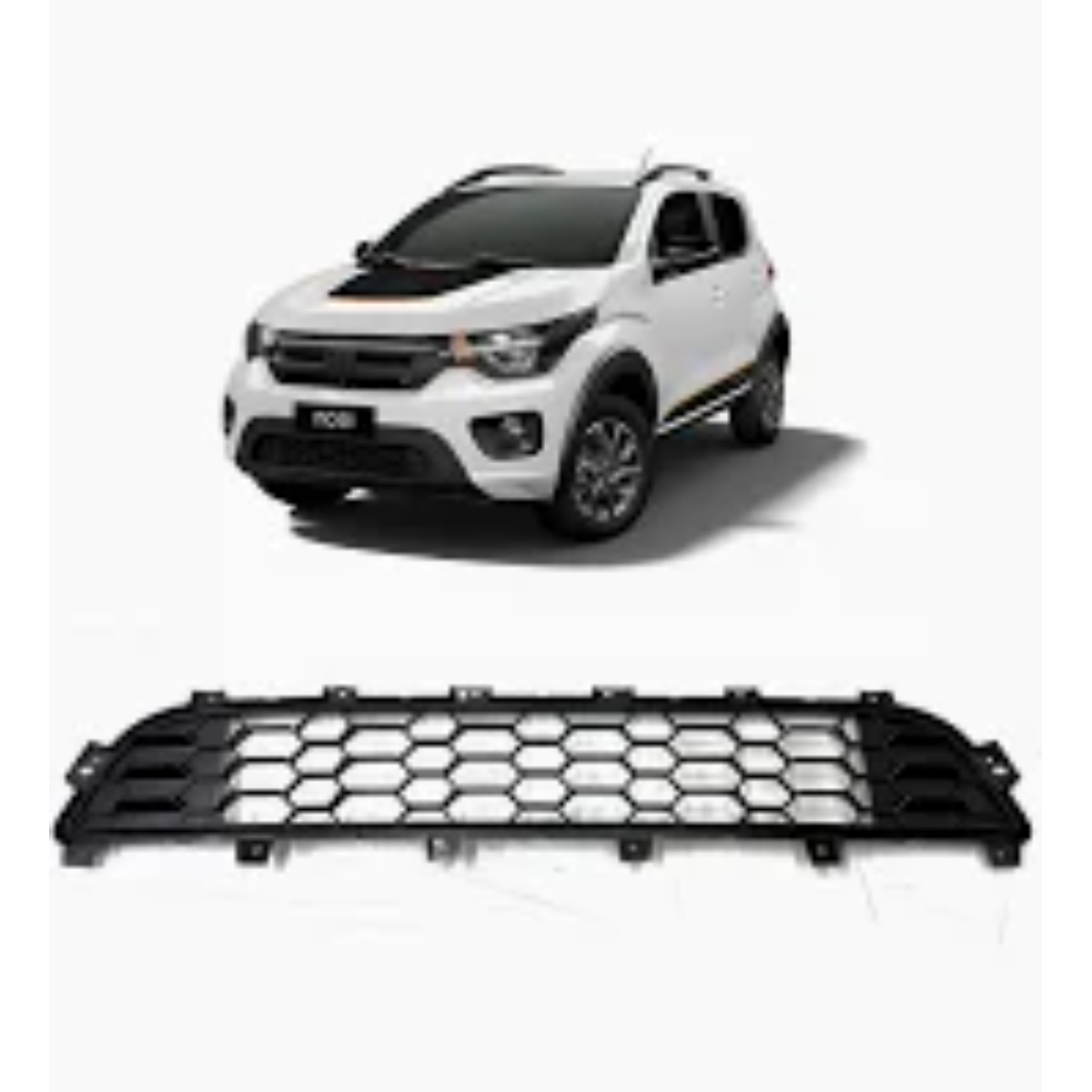 Grade Inferior Parachoque Dianteiro Fiat Mobi