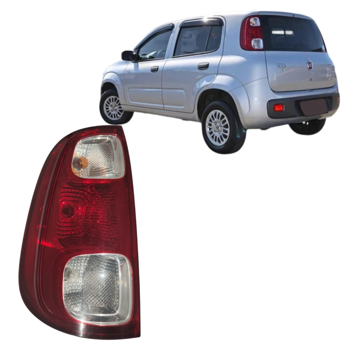 Lanterna Traseira Motorista/Esq Fiat Uno 2010 A 2016 - Imagem 1